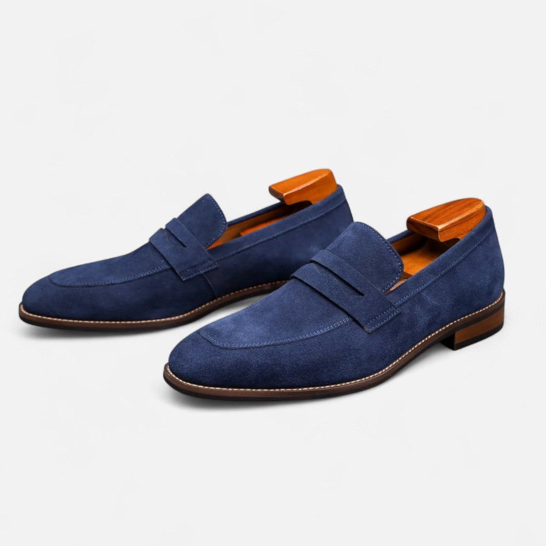 Mocassins Homme à Barrette – Matière Synthétique Aspect Daim