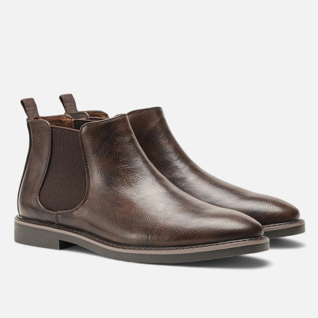 Bottines Chelsea pour Homme avec Empiècements Élastiques