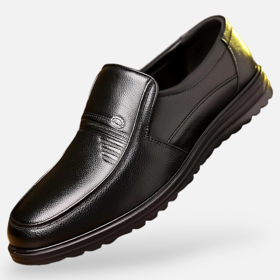 Mocassins Homme à Enfiler en Matière Synthétique | Effet Cuir