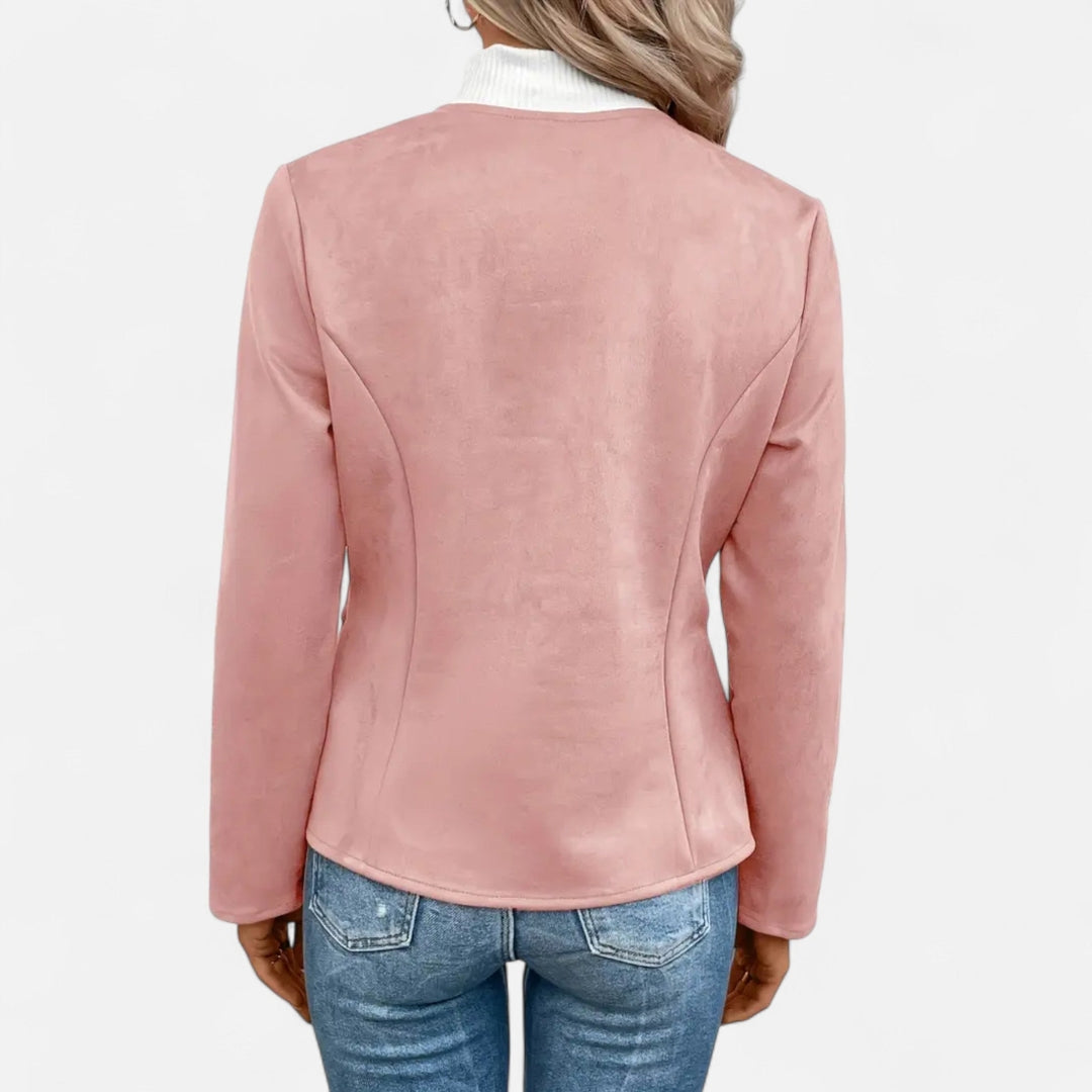 Veste zippée à manches longues pour femme