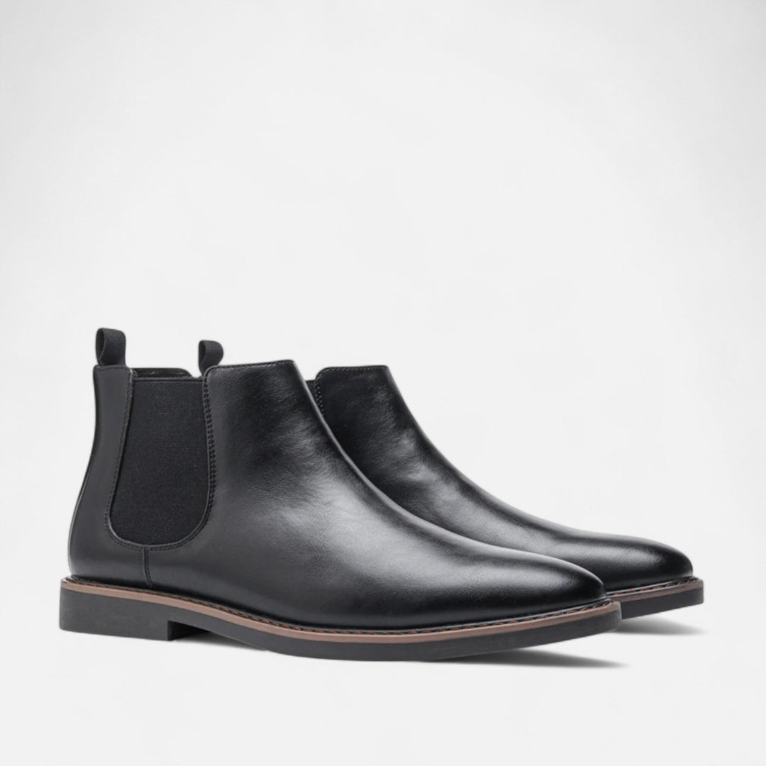 Bottines Chelsea pour Homme avec Empiècements Élastiques