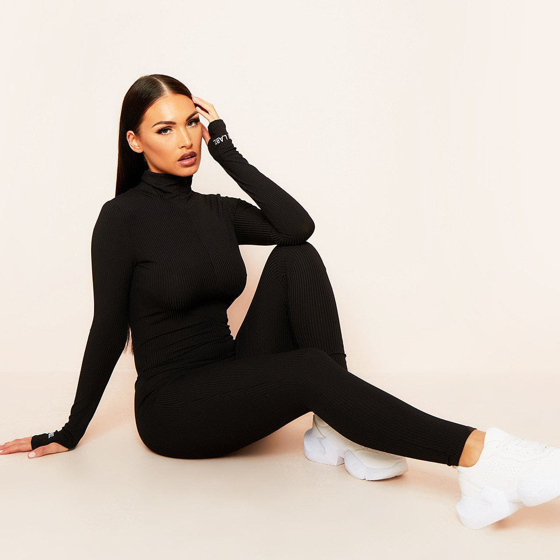 Combinaison Femme à Manches Longues avec Fermeture Éclair sur le Devant