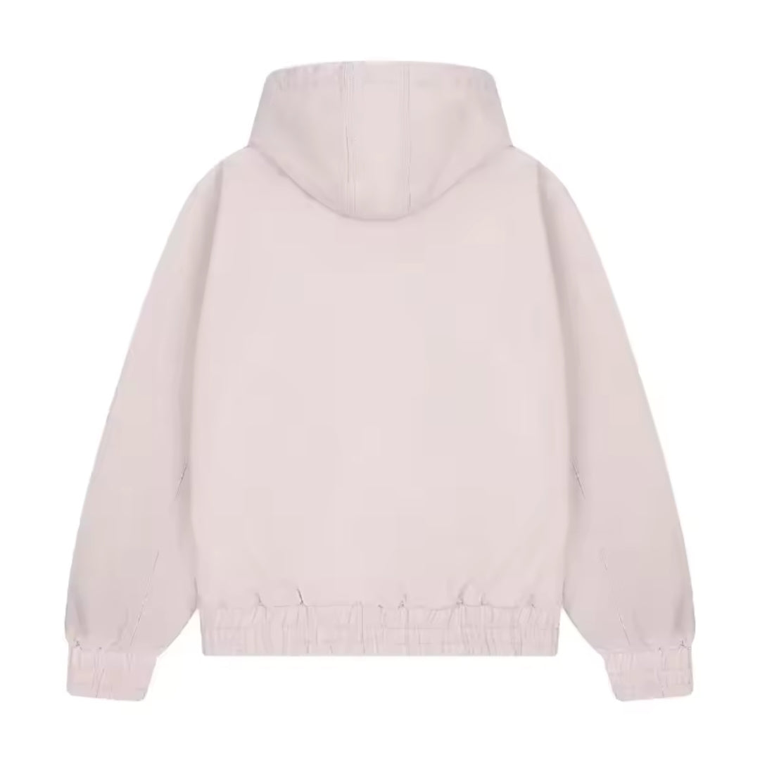 Sweat à capuche zippé à motif de prunier en fleurs unisex