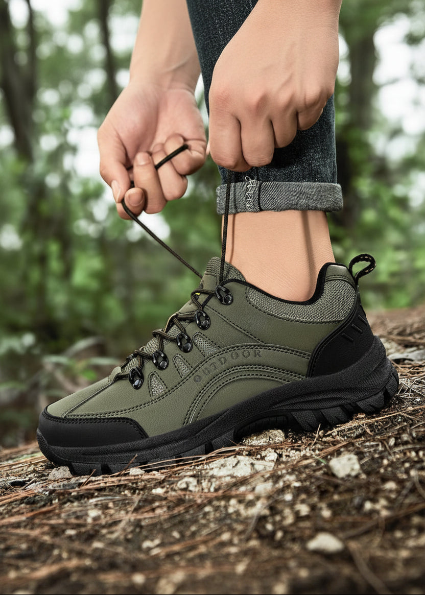 Lette vandresko i syntetisk materiale til mænd