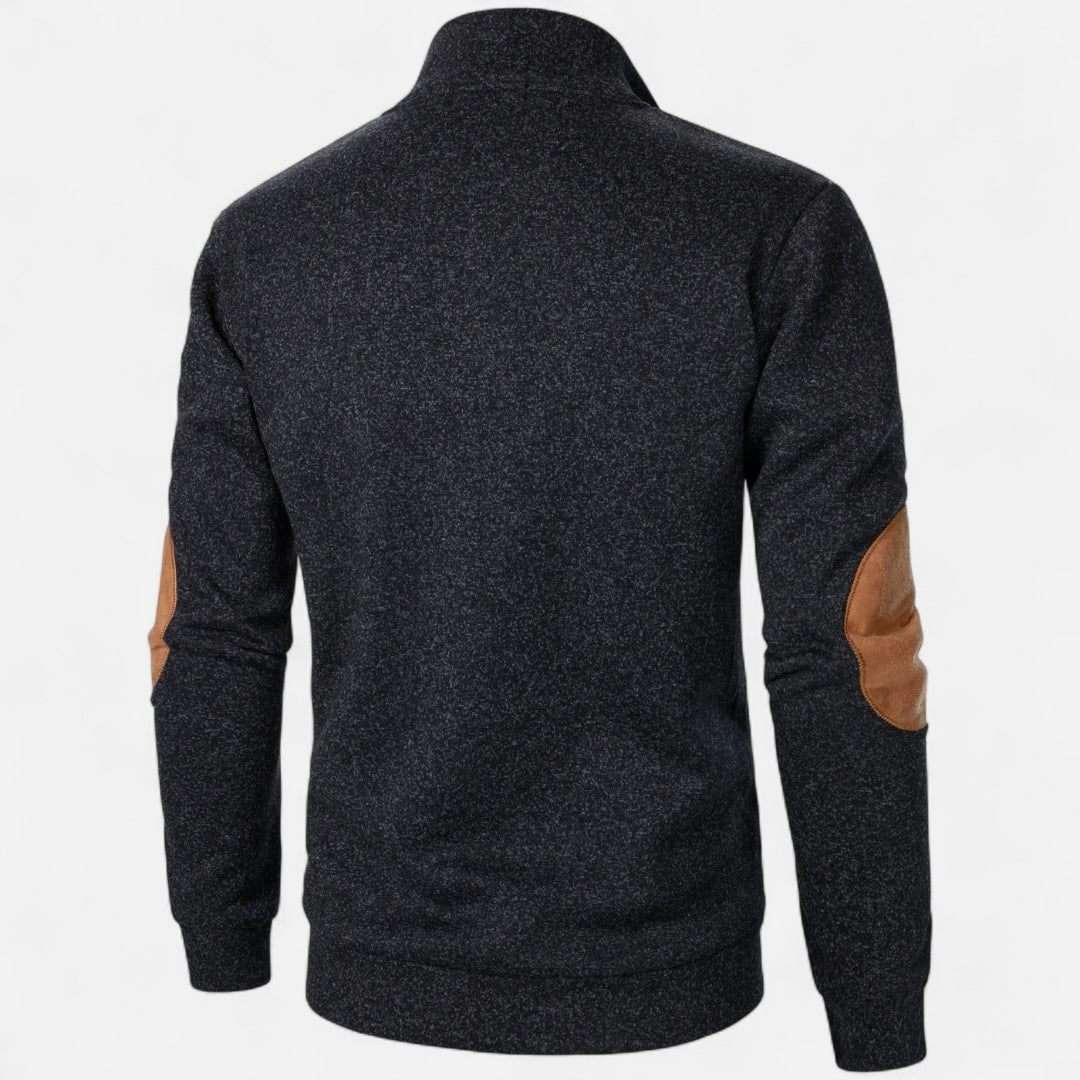 Sweatshirt à col boutonné pour homme