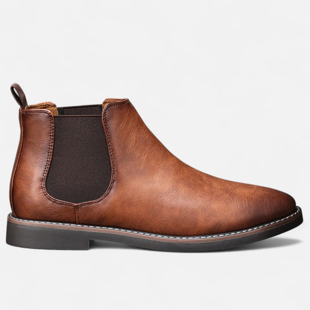 Bottines Chelsea pour Homme avec Empiècements Élastiques