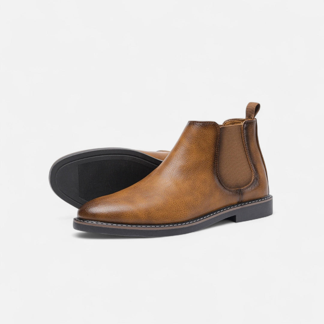 Bottines Chelsea pour Homme avec Empiècements Élastiques