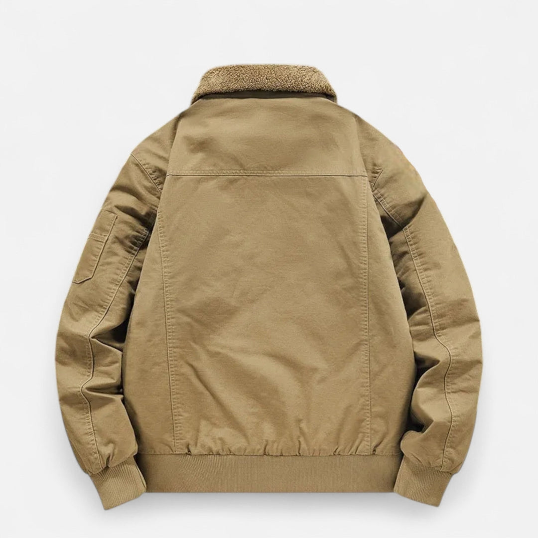 Veste en jean homme à col sherpa