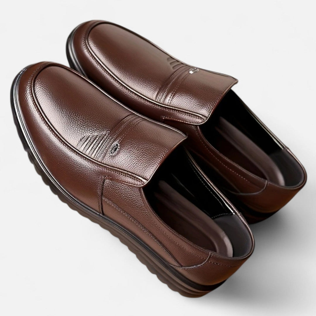 Mocassins Homme à Enfiler en Matière Synthétique | Effet Cuir