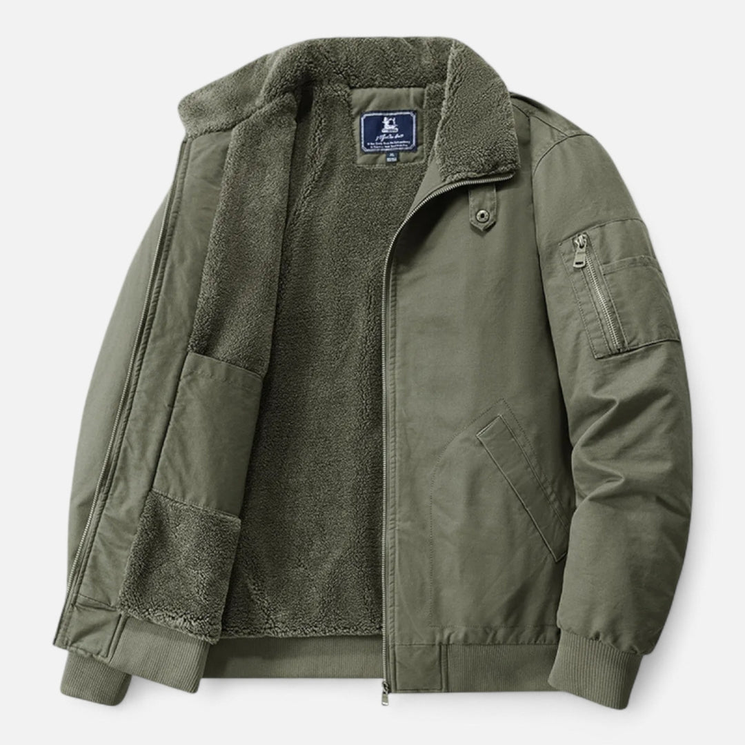 Veste en jean homme à col sherpa