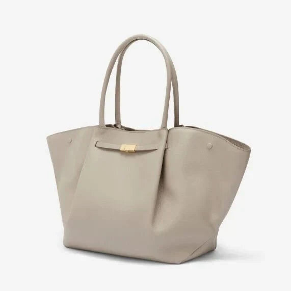 Sac cabas structuré à soufflets latéraux pour femme
