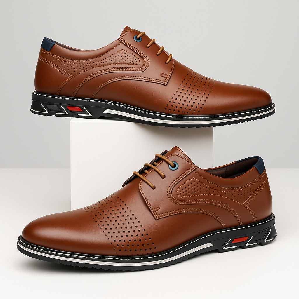 Chaussures Derby Perforées Pour Homme