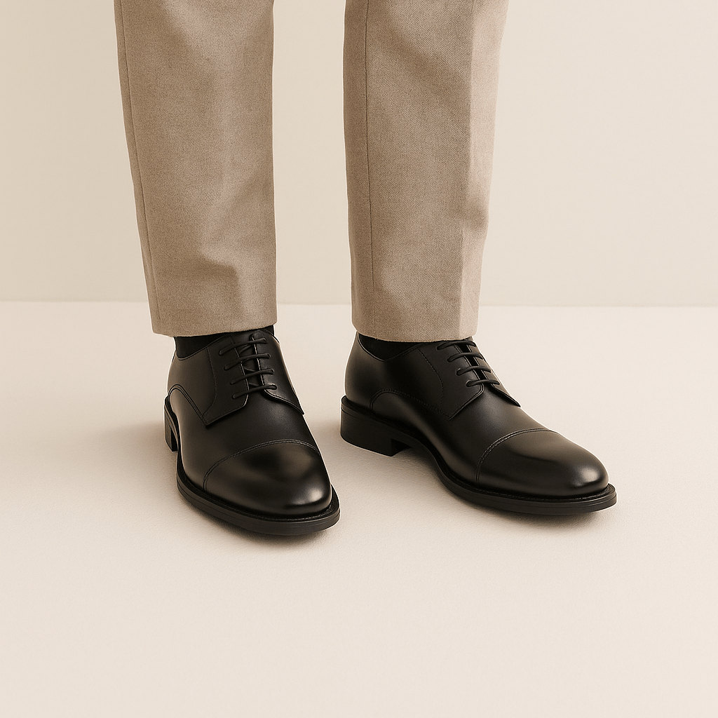 Chaussures Oxford Homme | Bout Pointu à Lacets et Semelle en Caoutchouc