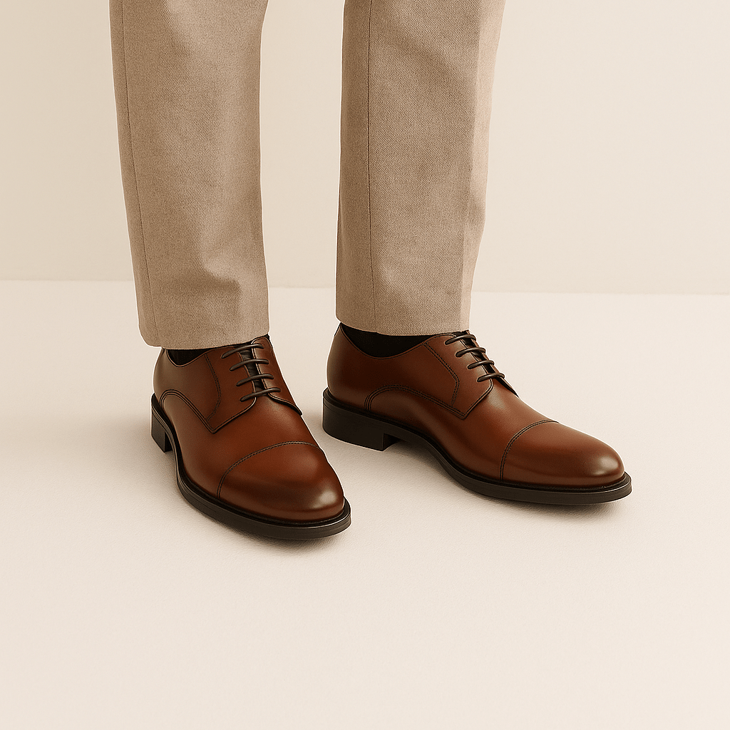 Chaussures Oxford Homme | Bout Pointu à Lacets et Semelle en Caoutchouc