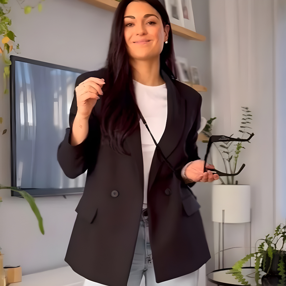 Veste Cintrée à Manches Longues pour Femme