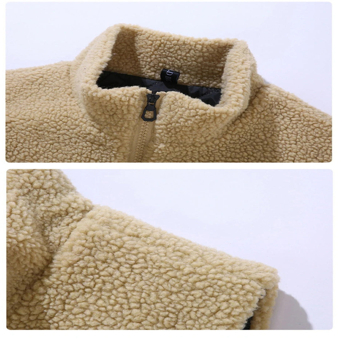 Gilet sans manches en polaire unie pour homme grande taille