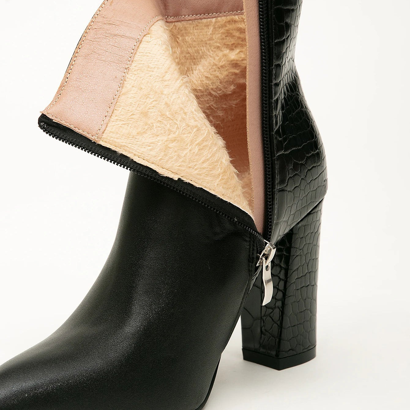 Bottines femme à talon bloc