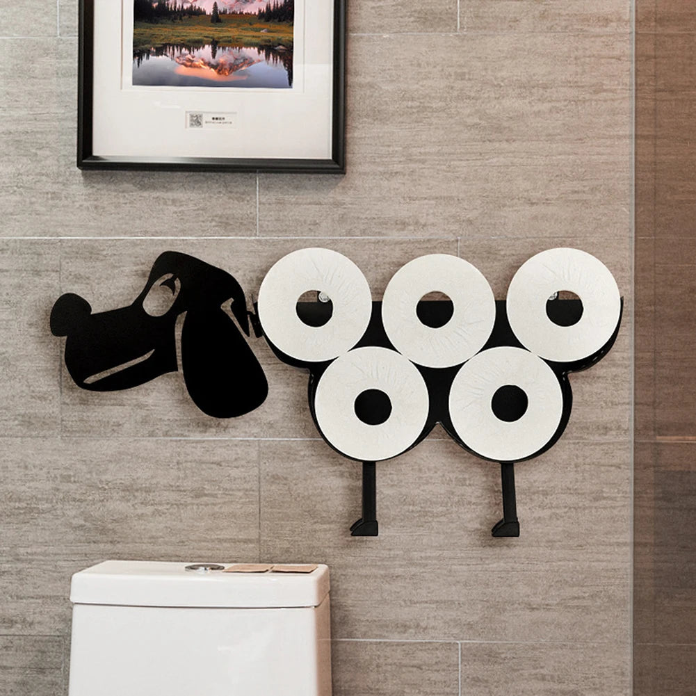 Cute Sheep/Puppy Toilet Paper Holder Bathroom Tissue Storage Box Bathroom Accessories Kitchen Roll Stand Rack Bathroom Decor