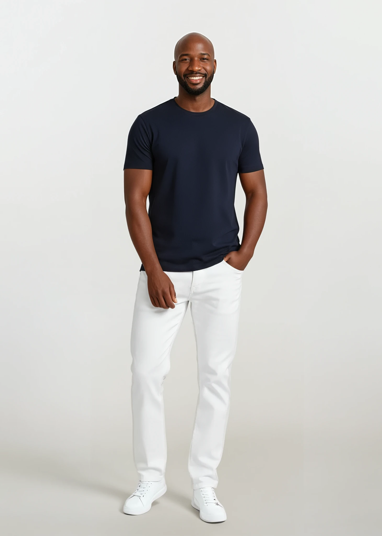 T-shirt med Korte Ærmer og Rund Hals til Herre