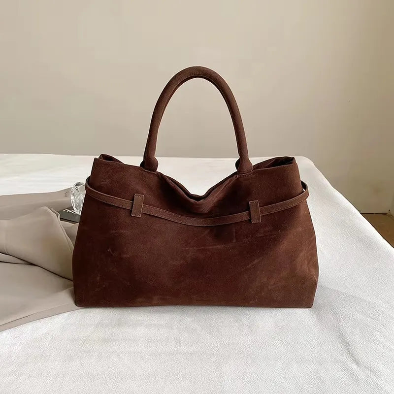 Sac d’épaule zippé à grande contenance pour femme