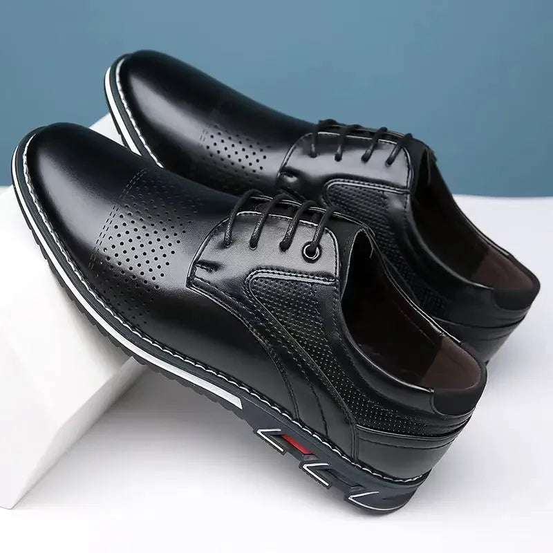Chaussures Derby Perforées Pour Homme
