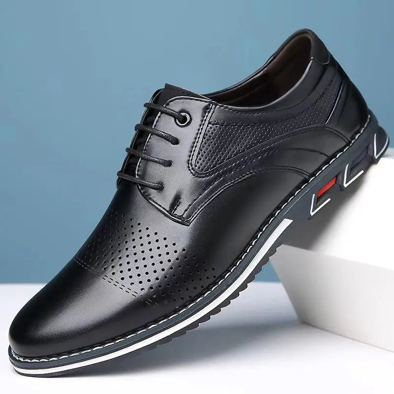 Chaussures Derby Perforées Pour Homme
