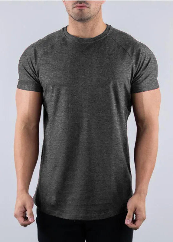 Sport T-shirt til Herre med Korte Ærmer og Rund Hals