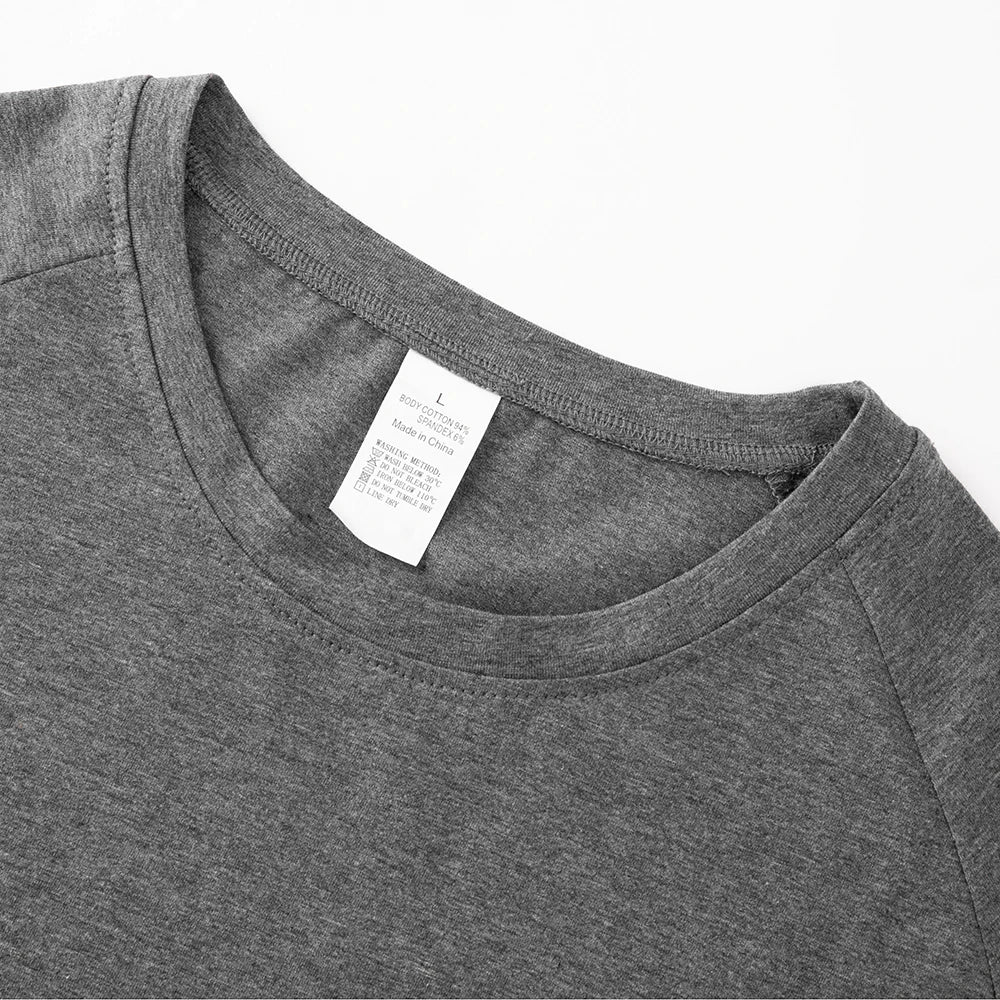 T-shirt Sport Homme à Manches Courtes et Col Rond