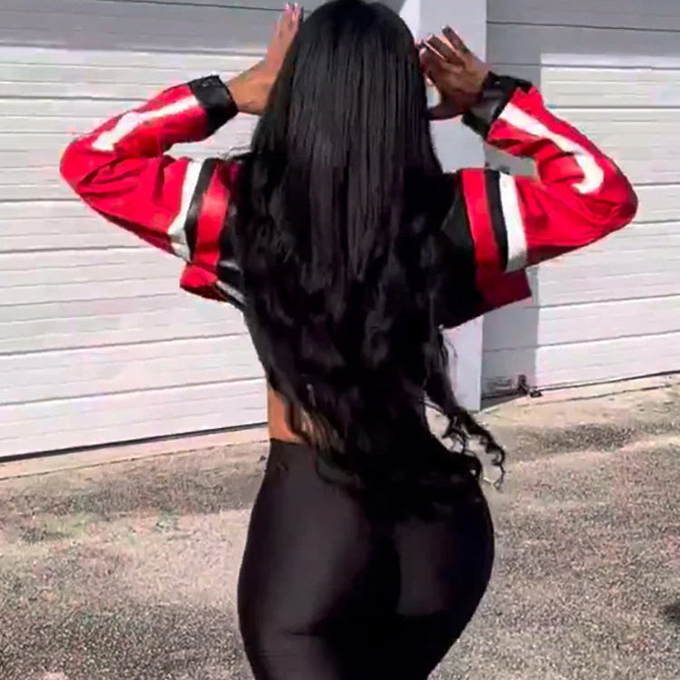 Veste Universitaire Femme en Matière Synthétique