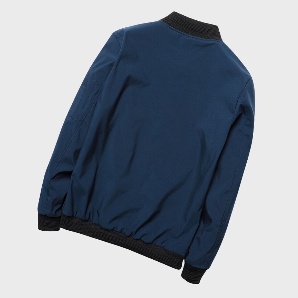 Bomberjakke med lynlås til mænd