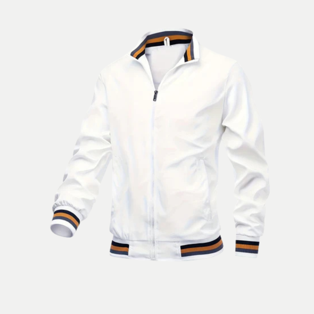 Vest med lynlås og høj krave til mænd