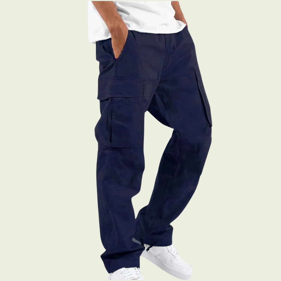Pantalon Cargo Homme | Taille Élastique avec Cordon et Poches Latérales