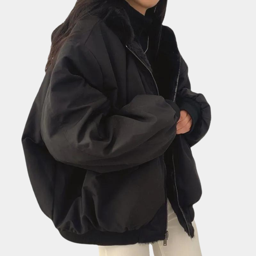Veste d’hiver pour femme Matelassée déperlante Col à capuche Style urbain