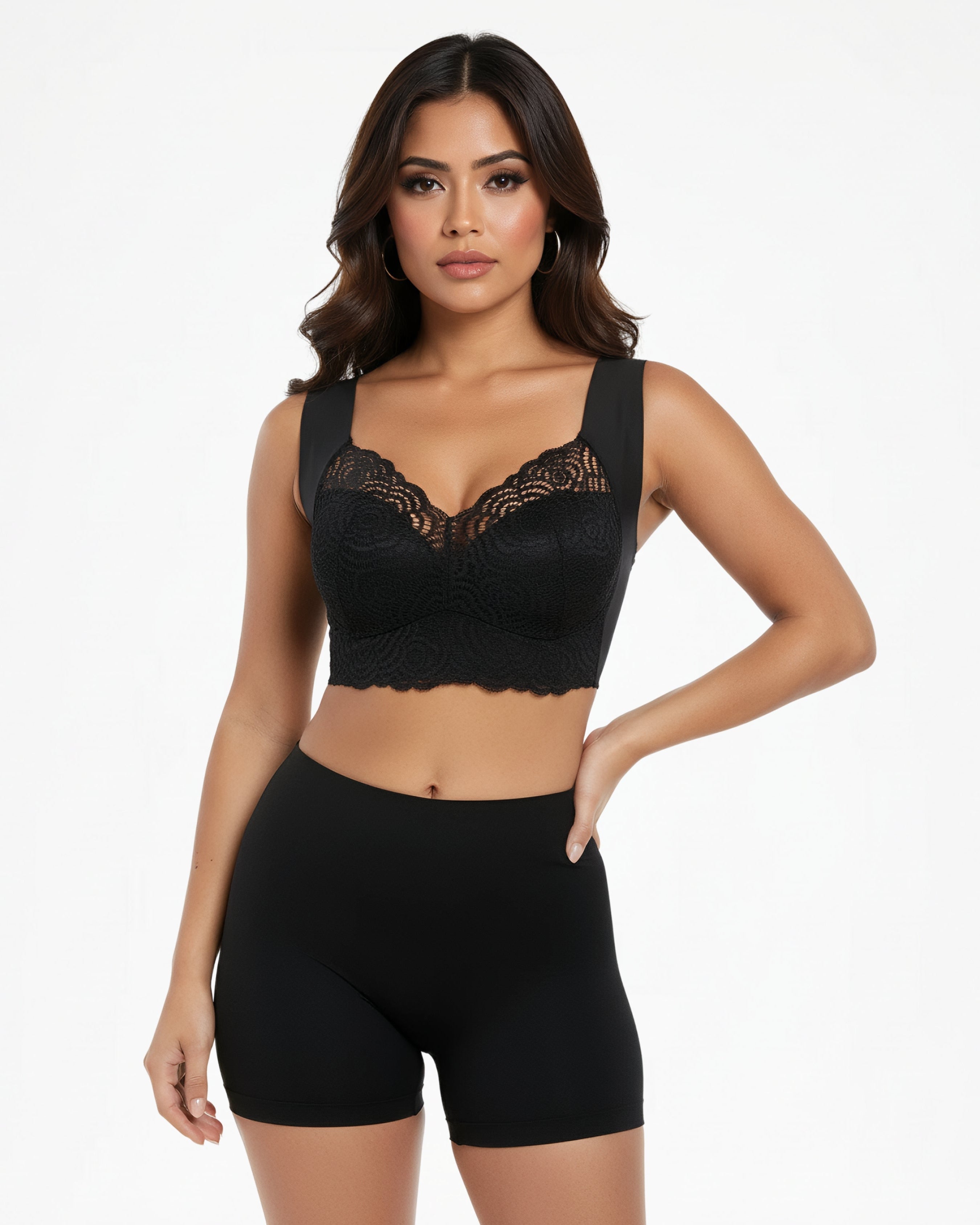 Soutien-Gorge Femme en Dentelle avec Bande Sous-Poitrine