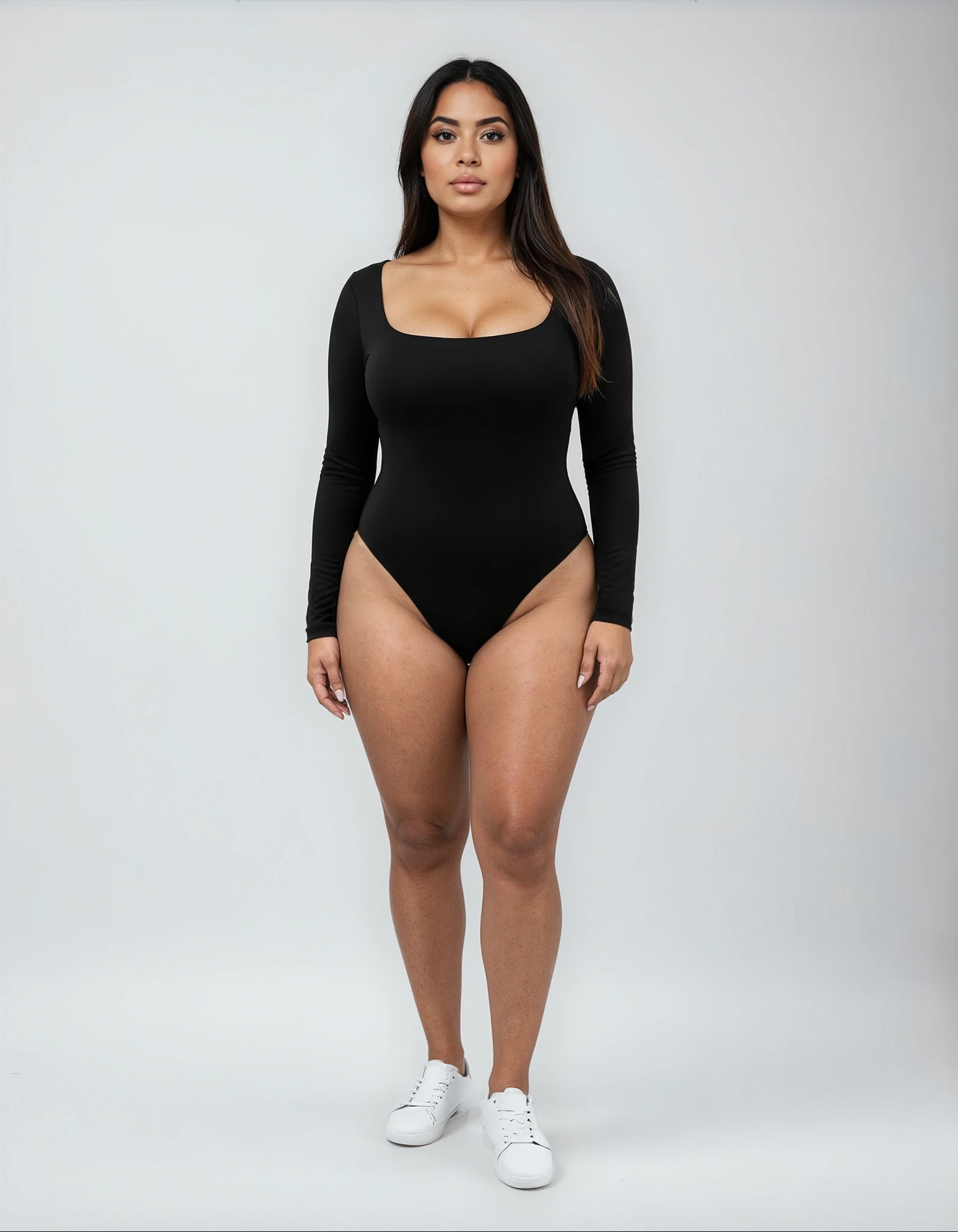 Body à Manches Longues Sans Coutures pour Femme