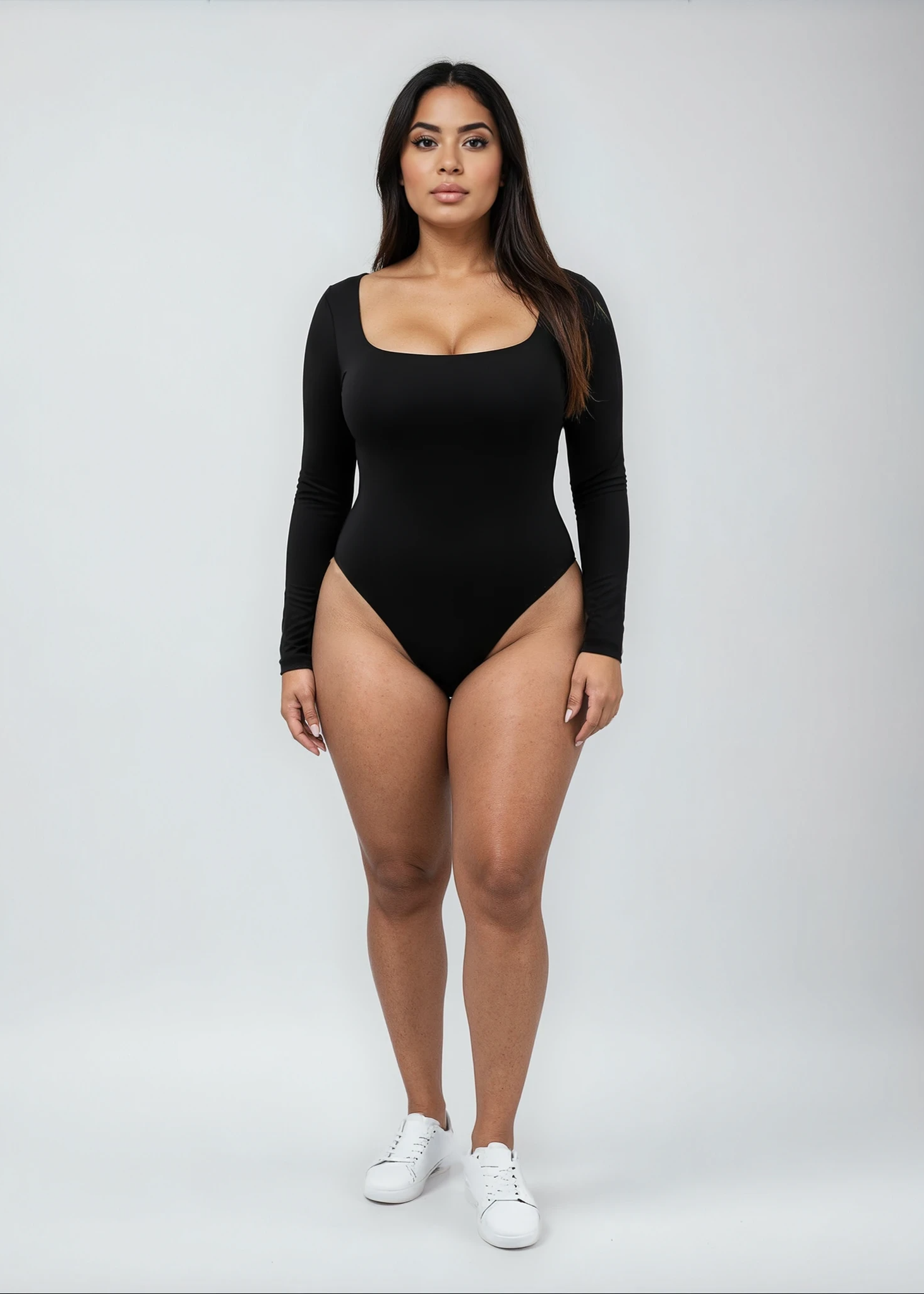 Langærmet Sømløs Body til Dame