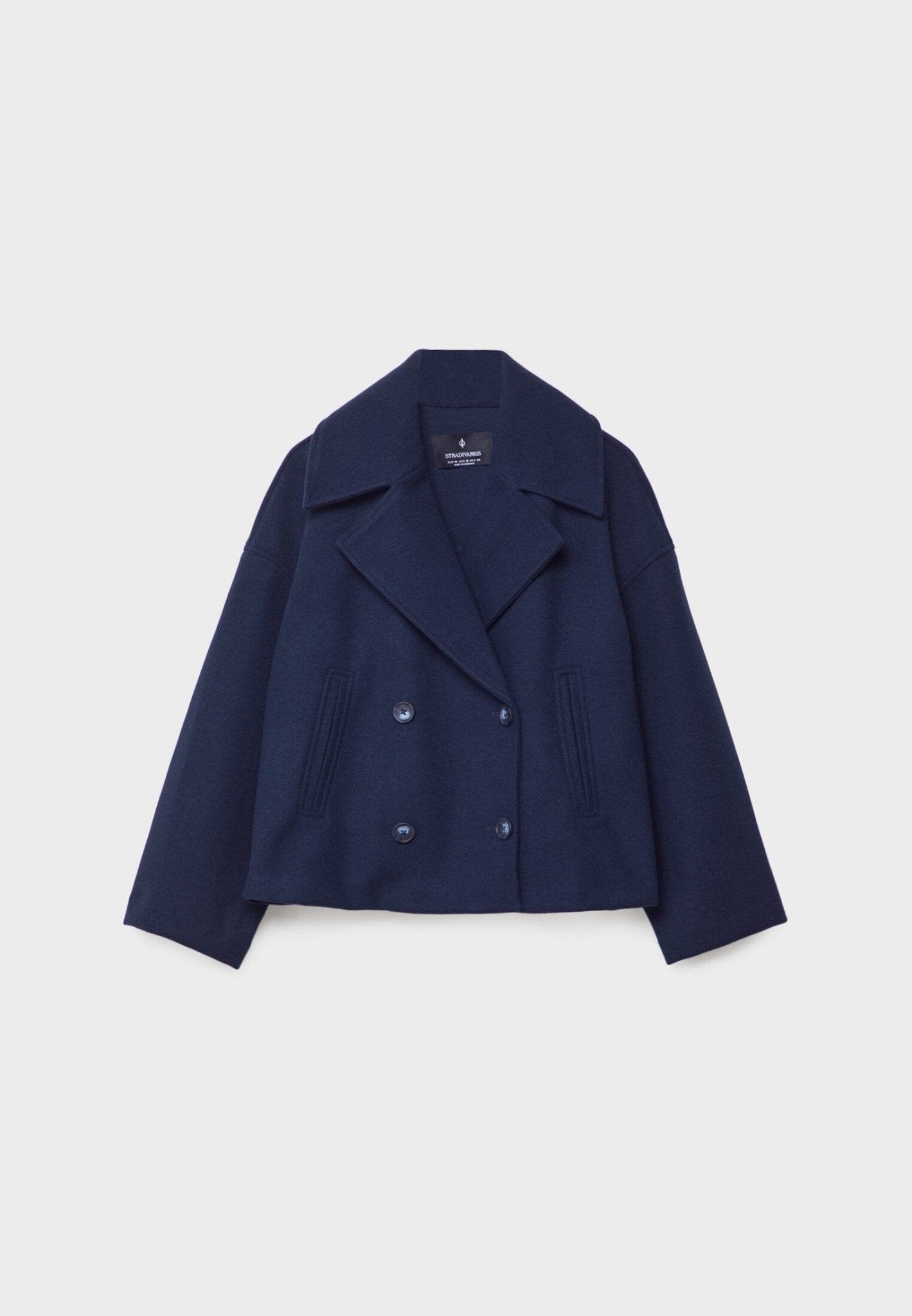 Veste courte à double boutonnage pour femme