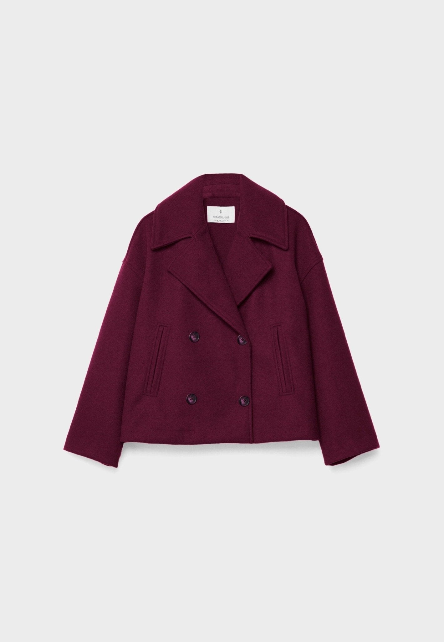Veste courte à double boutonnage pour femme