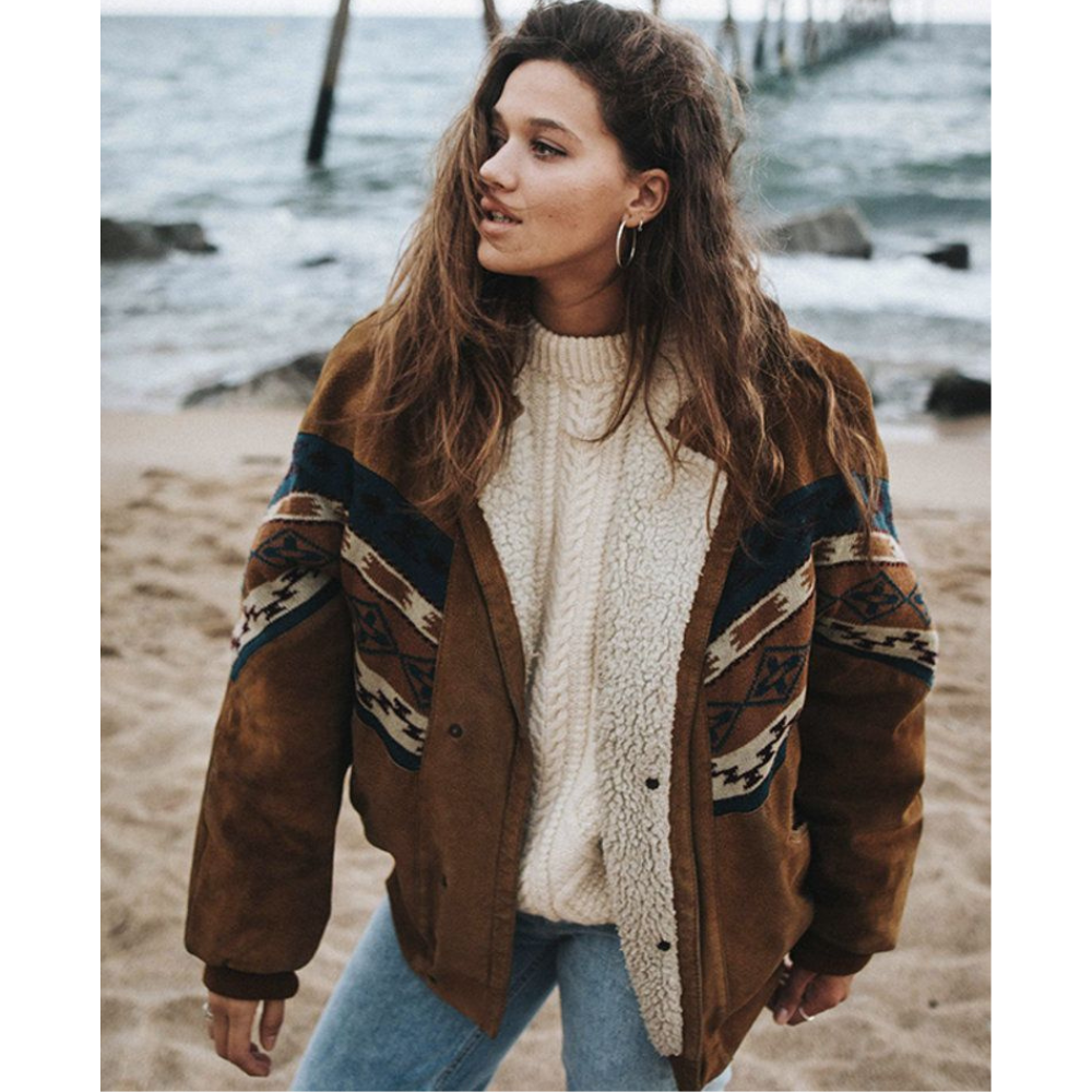 Veste d’Hiver à Motifs pour Femme