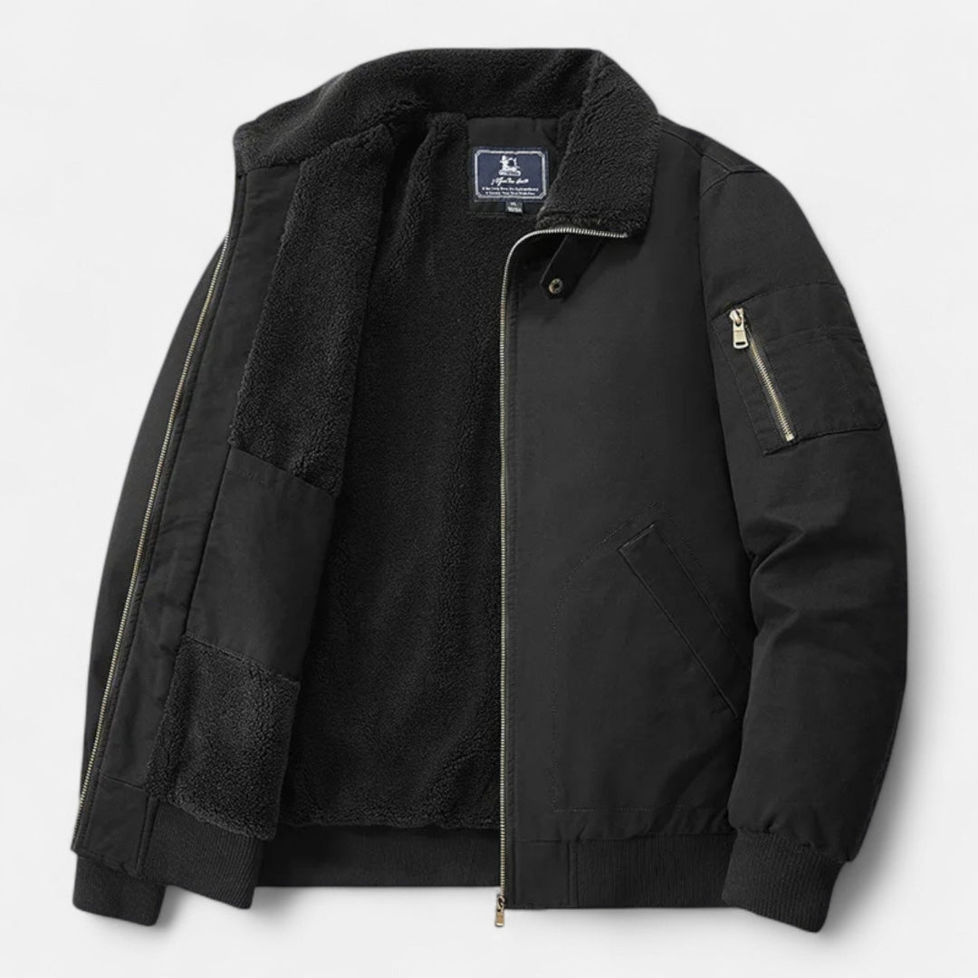 Veste en jean homme à col sherpa