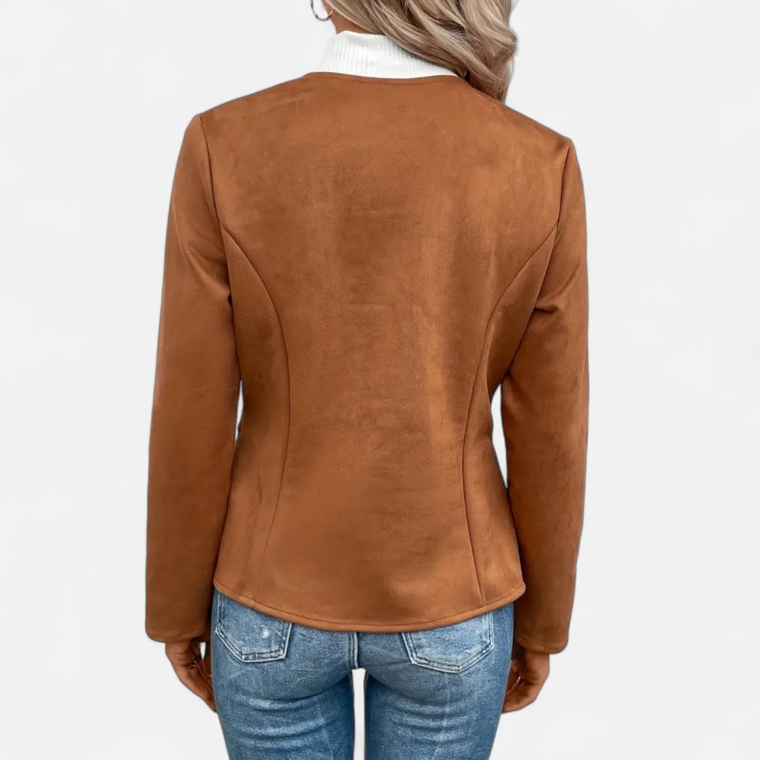 Veste zippée à manches longues pour femme