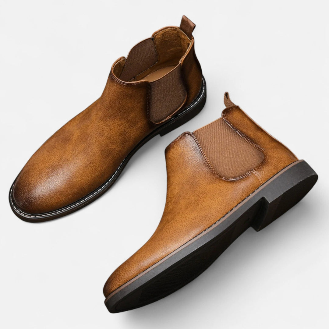 Bottines Chelsea pour Homme avec Empiècements Élastiques