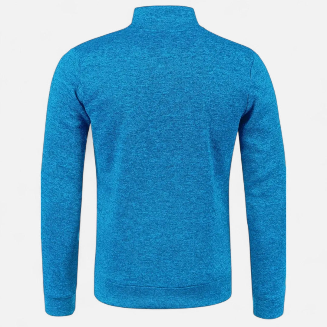 Veste sweat zippée à col montant pour homme