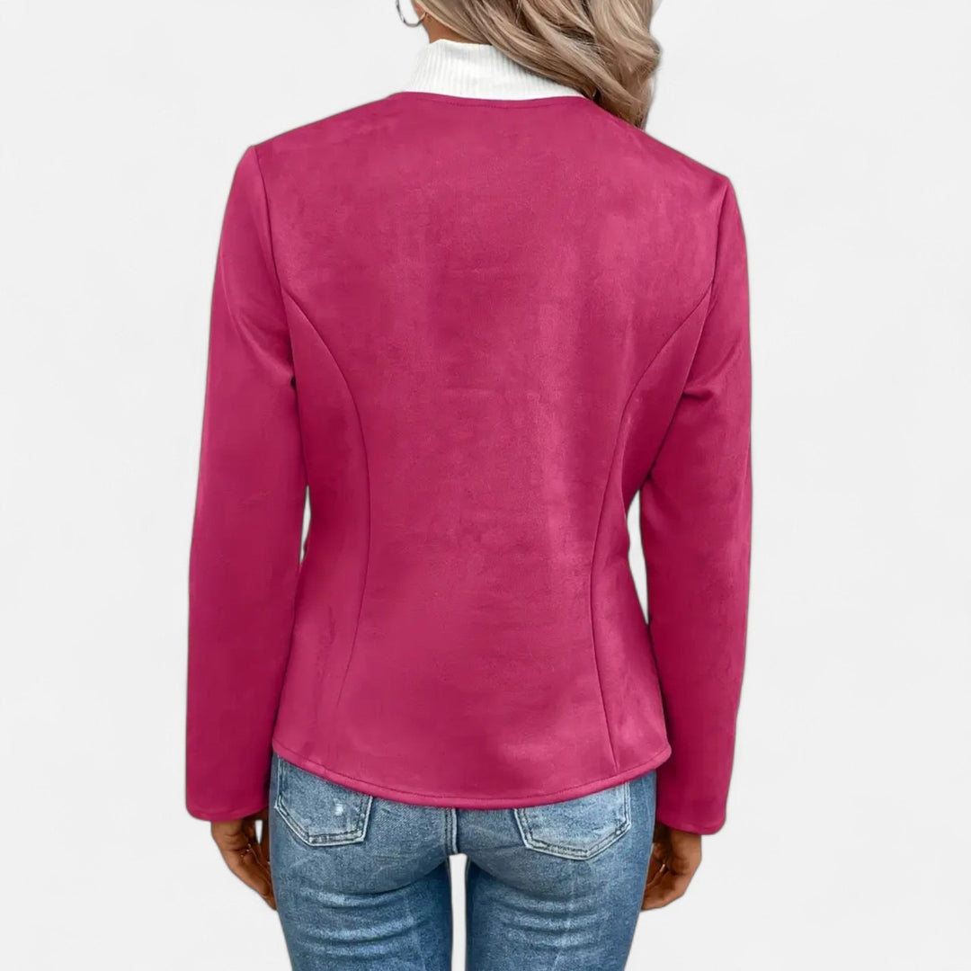Veste zippée à manches longues pour femme