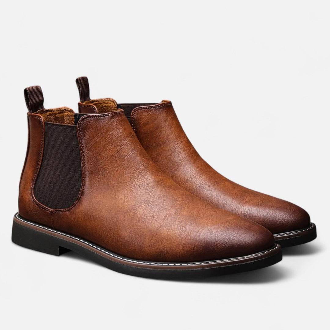 Bottines Chelsea pour Homme avec Empiècements Élastiques