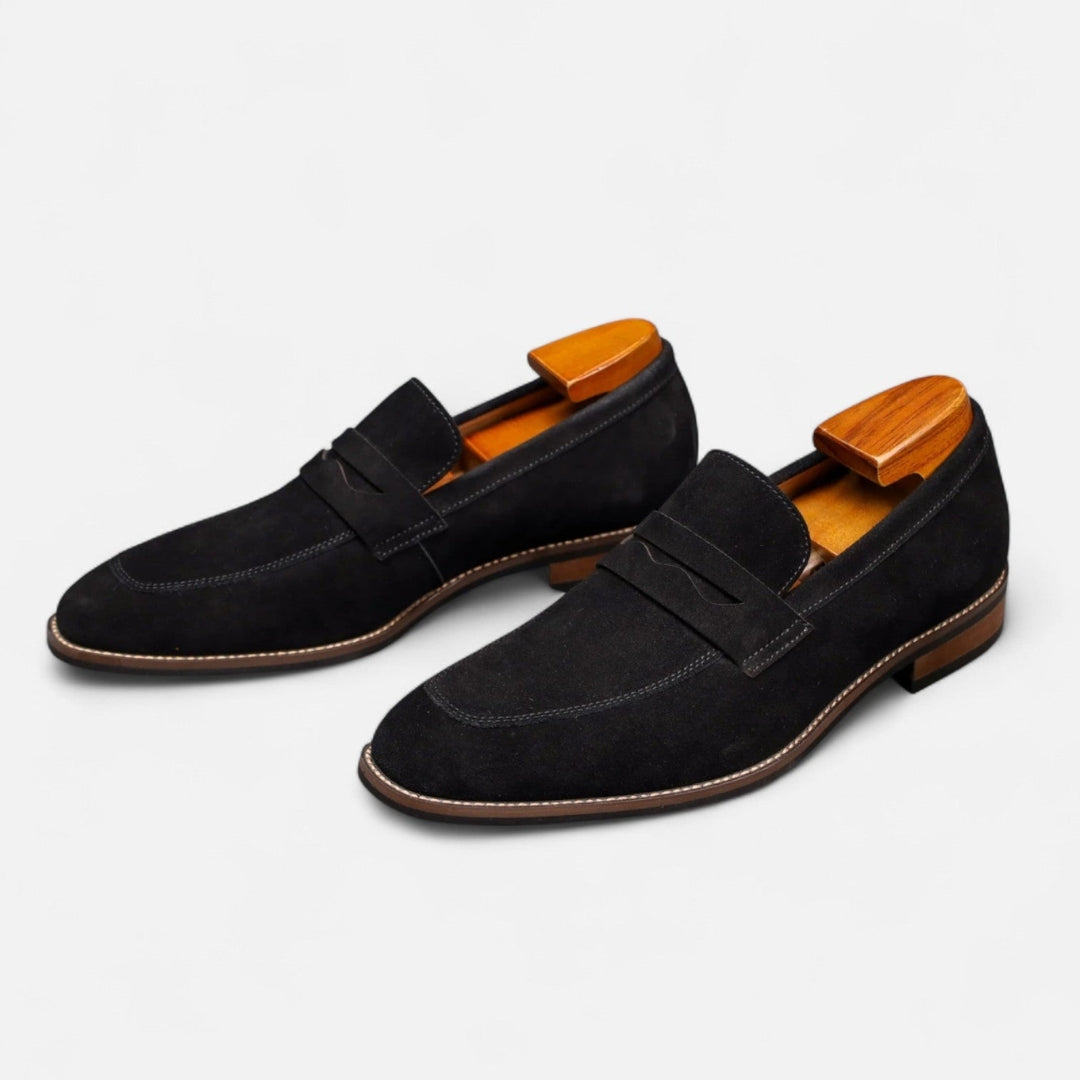 Mocassins Homme à Barrette – Matière Synthétique Aspect Daim