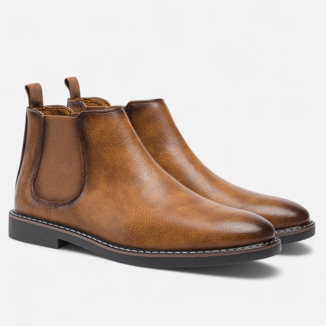 Bottines Chelsea pour Homme avec Empiècements Élastiques