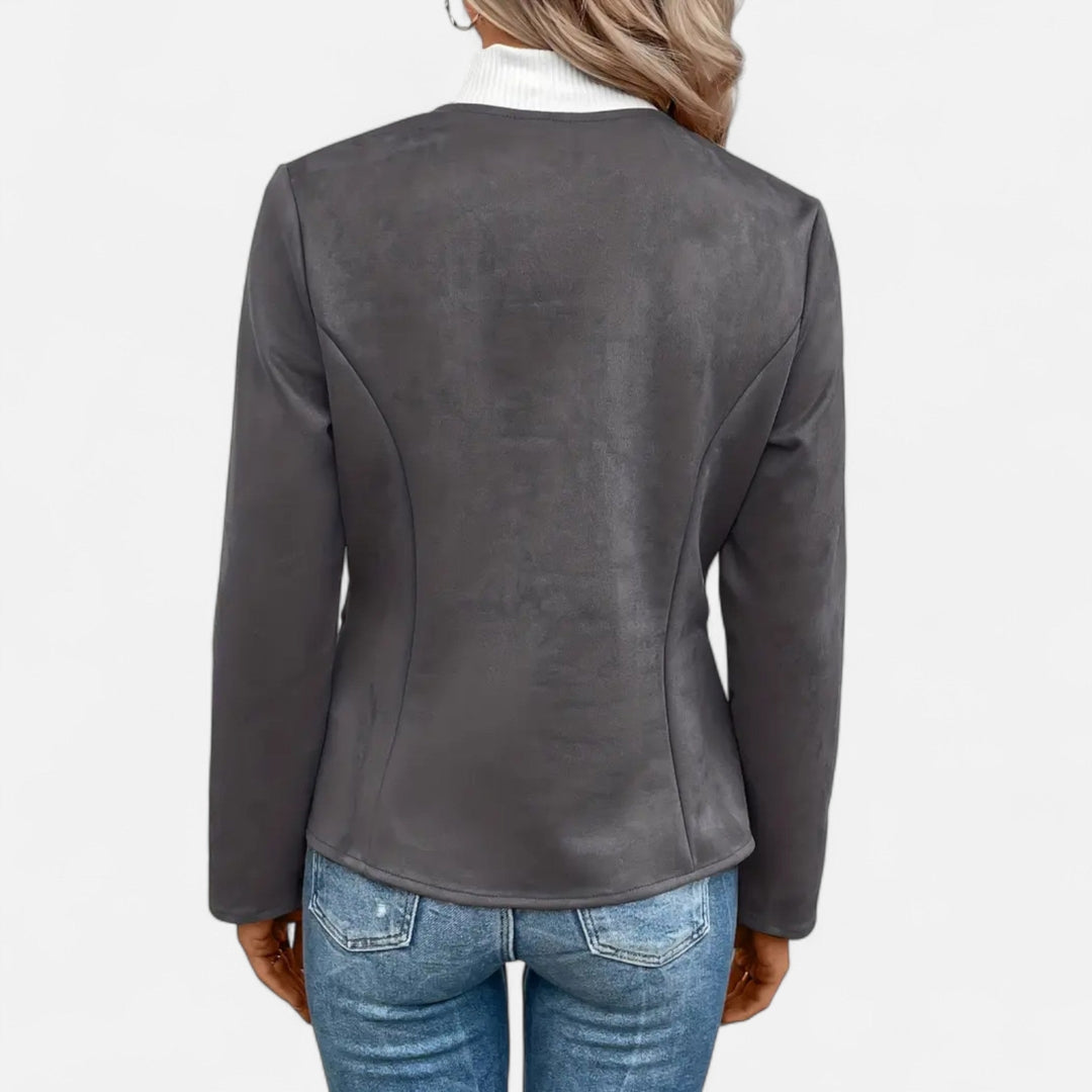 Veste zippée à manches longues pour femme