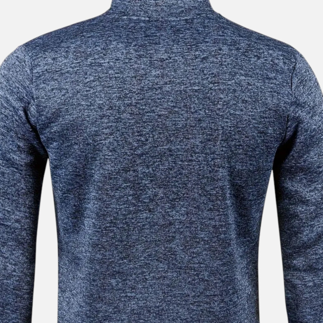 Veste sweat zippée à col montant pour homme