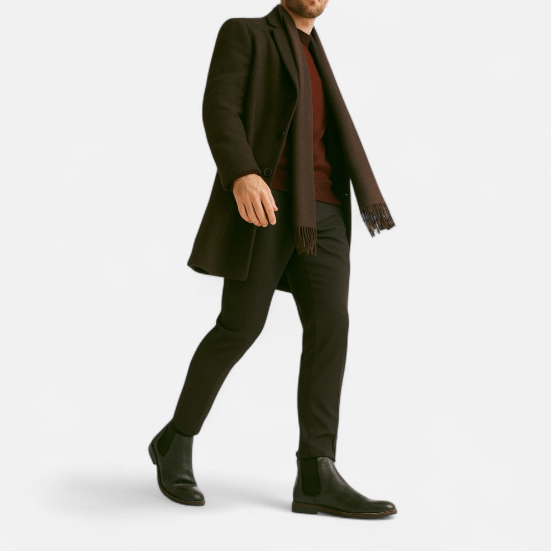 Bottines Chelsea pour Homme avec Empiècements Élastiques